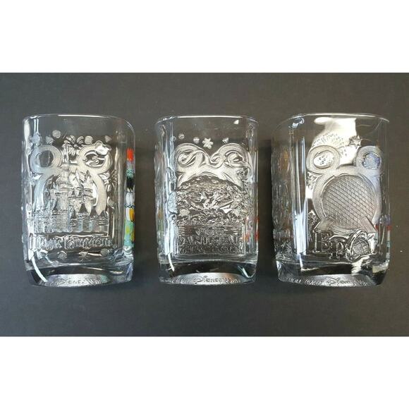 Set/3 McDonalds Walt Disney World Year 2000 Celebration Glasses Mickey Mouse - Picture 5 of 7